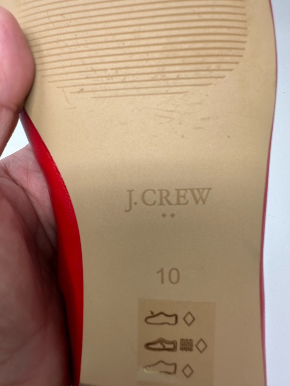 New J.Crew Andi Ballet Flats In Leather Women's 10 - Picture 13 of 13